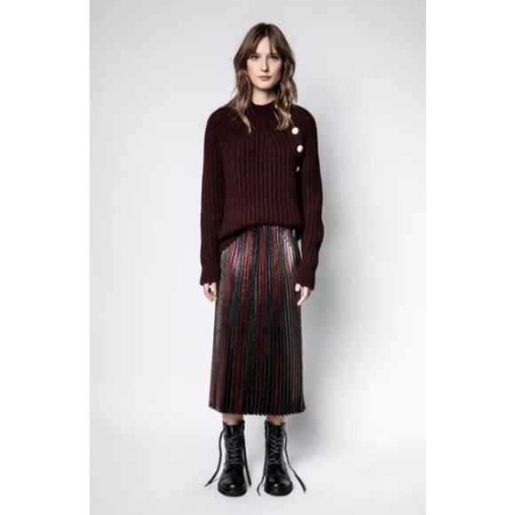 ZADIG & VOLTAIRE Joyce Lurex Skirt - Picture 2 of 11